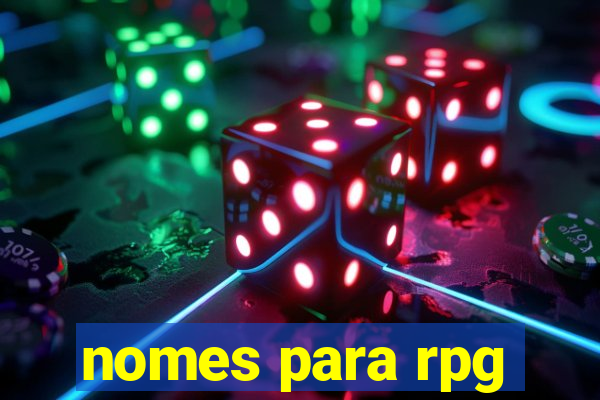 nomes para rpg